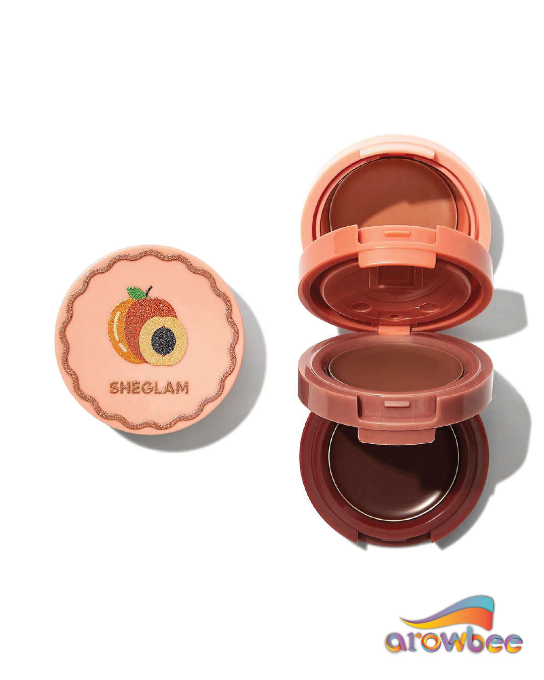 SHEGLAM Apricot Dream Cheek & Lip Cream Stack