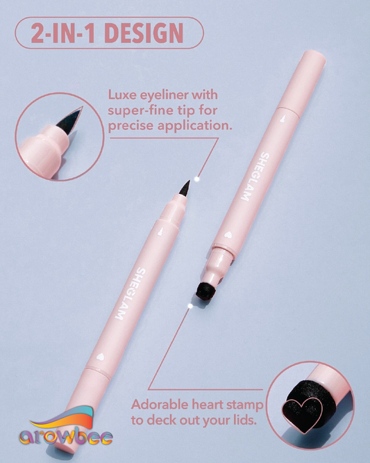 SHEGLAM Heart Eyes 2-In-1 Stamp Eyeliner (Waterproof)