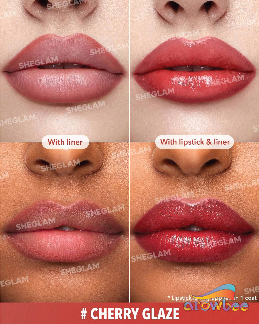 SHEGLAM Glam 101 Sheer Tinted Lipstick & Liner Duo