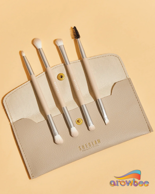 SHEGLAM Glam 101 Eye Essentials Brush Set With Bag