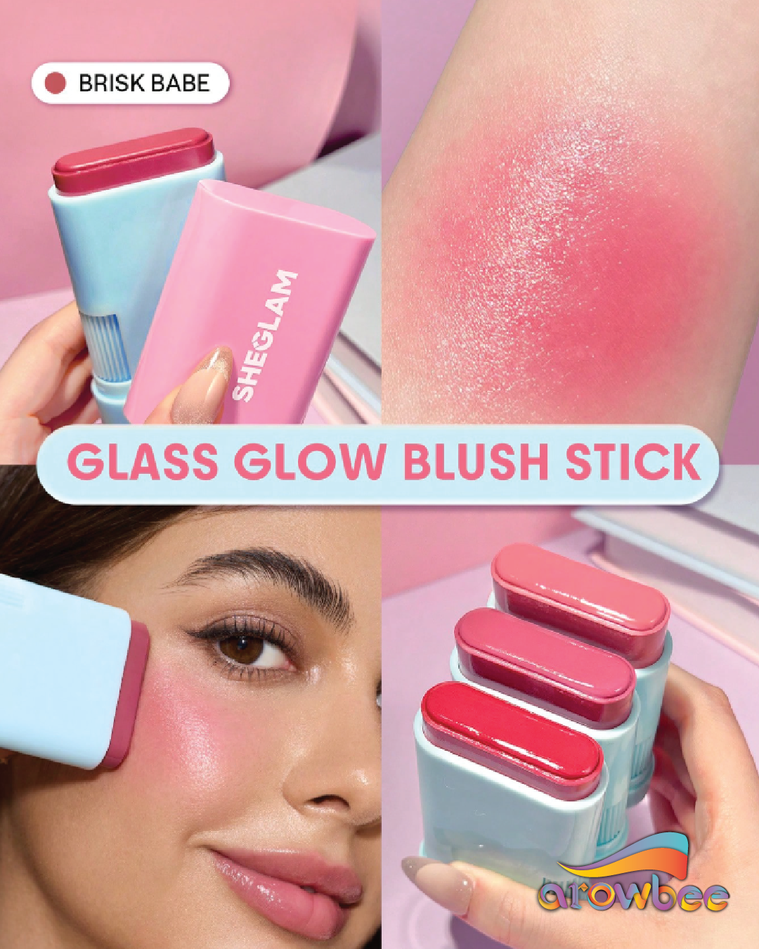 SHEGLAM Glass Glow Blush Stick