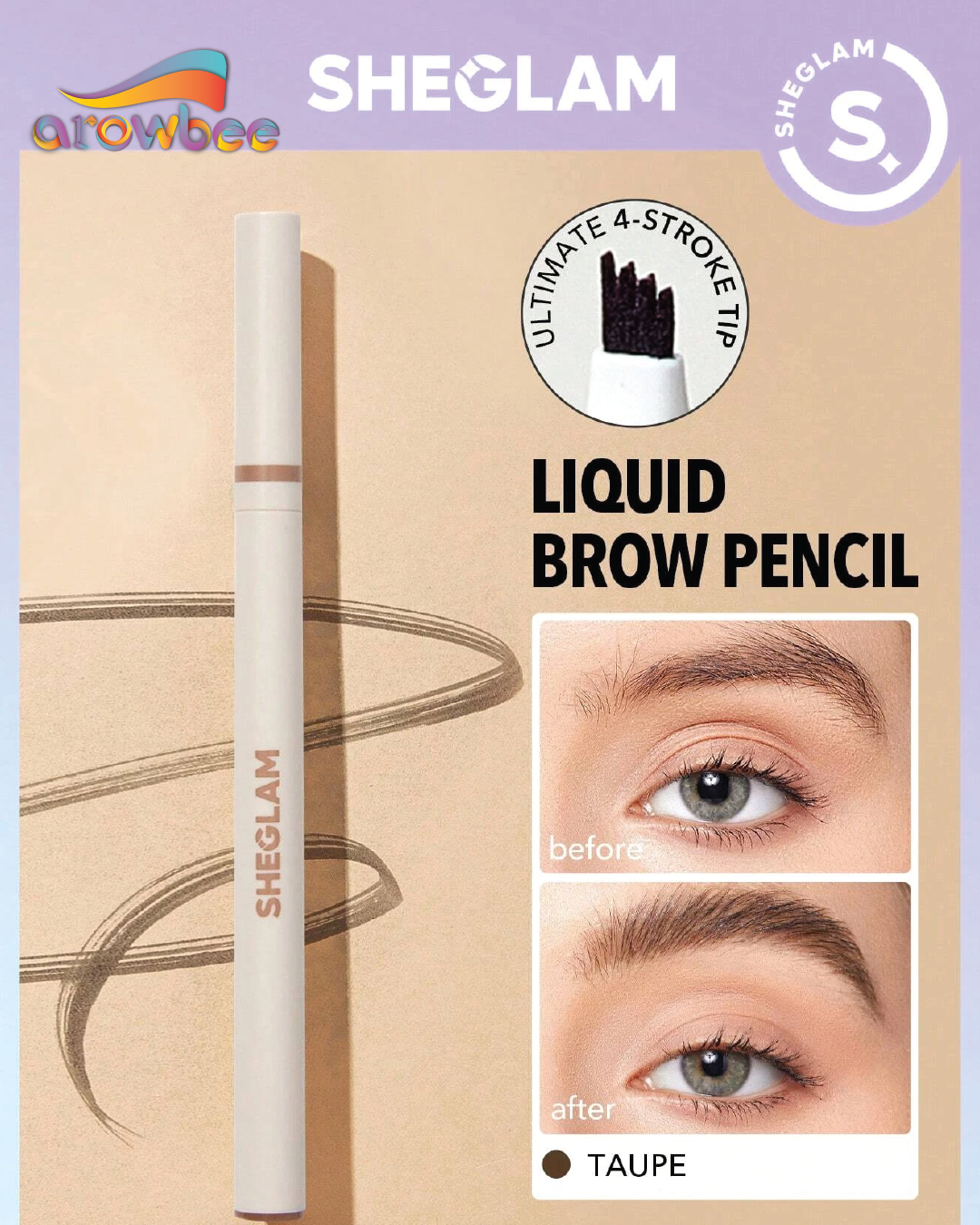 SHEGLAM Feather Better Liquid Eyebrow Pencil