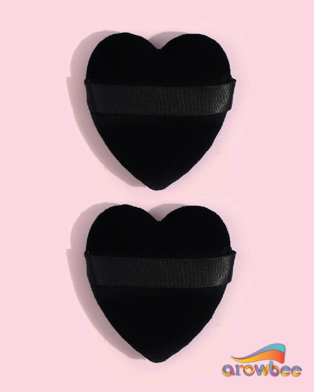2pcs Heart Shaped Makeup Puff