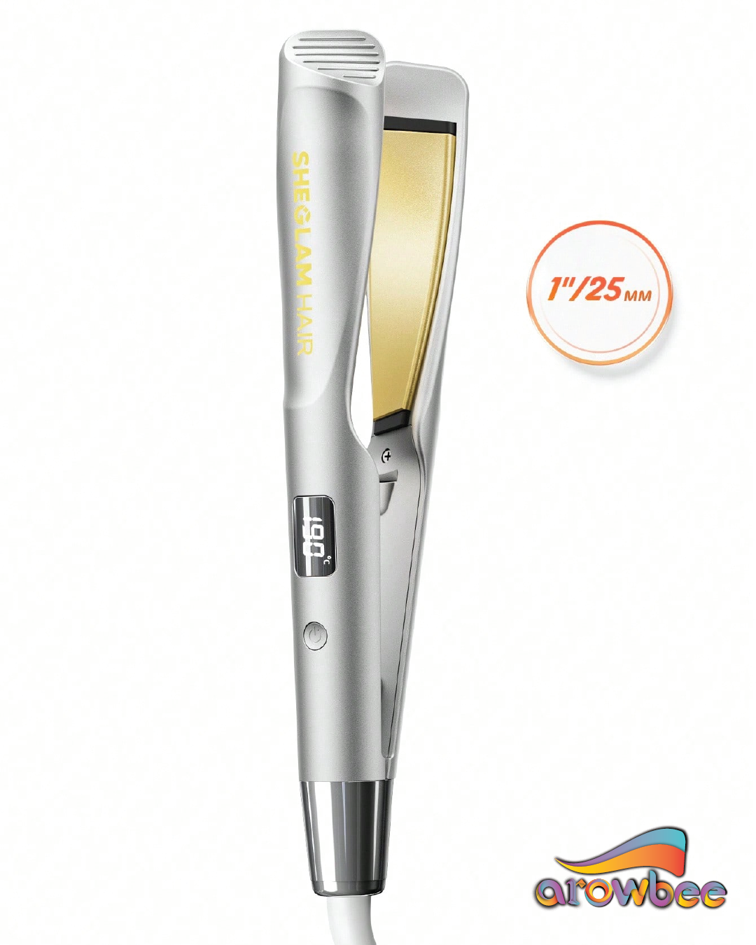 SHEGLAM HAIR Sleek Chic Twist Kiss Flat Iron
