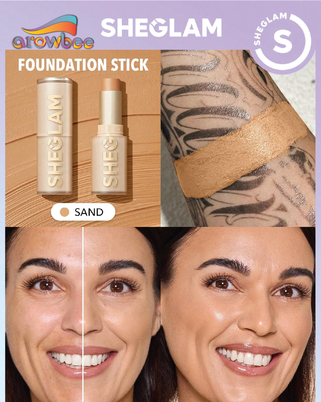SHEGLAM Skin Magnet High Coverage Foundation Stick