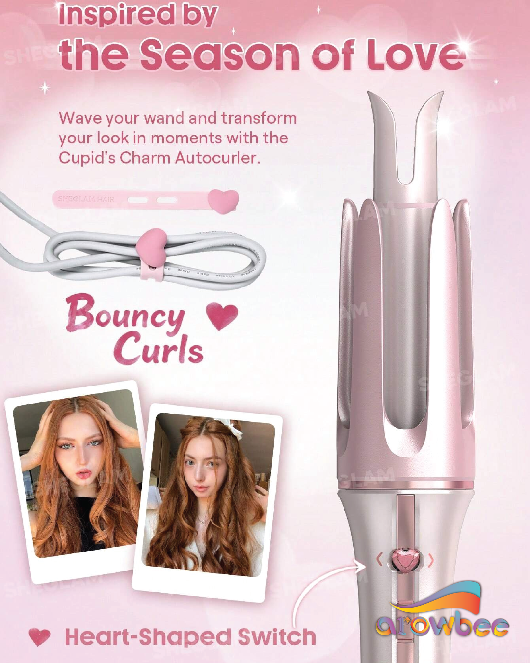 SHEGLAM HAIR Cupid's Charm One-Touch Instant Curler