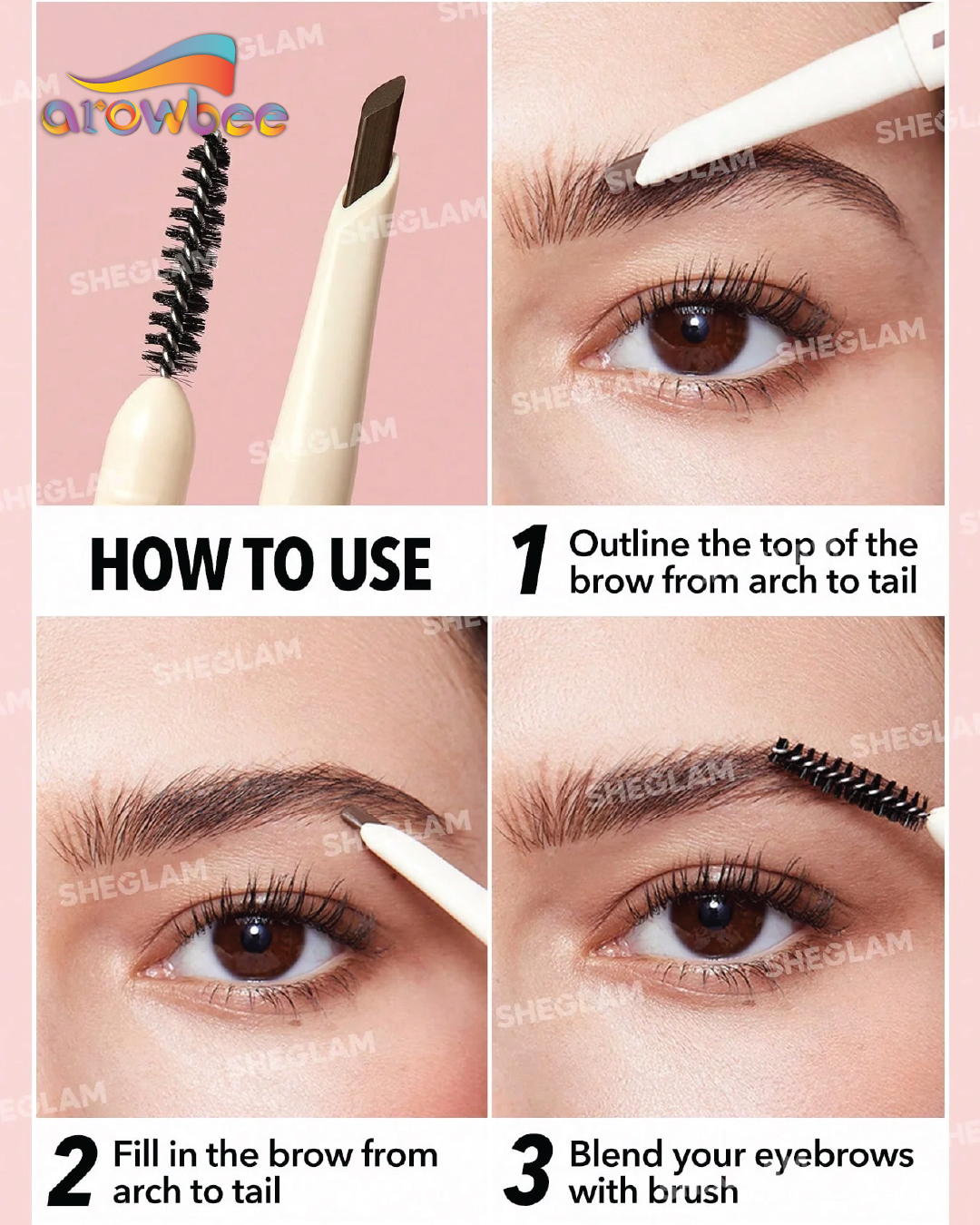 SHEGLAM Better Brows Long Lasting Eyebrow Pencil