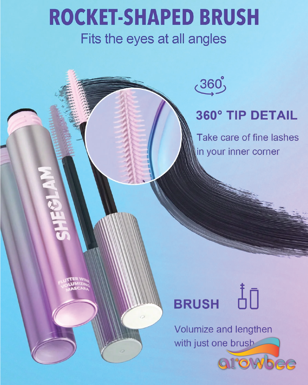 SHEGLAM Flutter Wink Volumizing Mascara