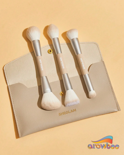 SHEGLAM Glam 101 Face Essentials Brush Set With Bag