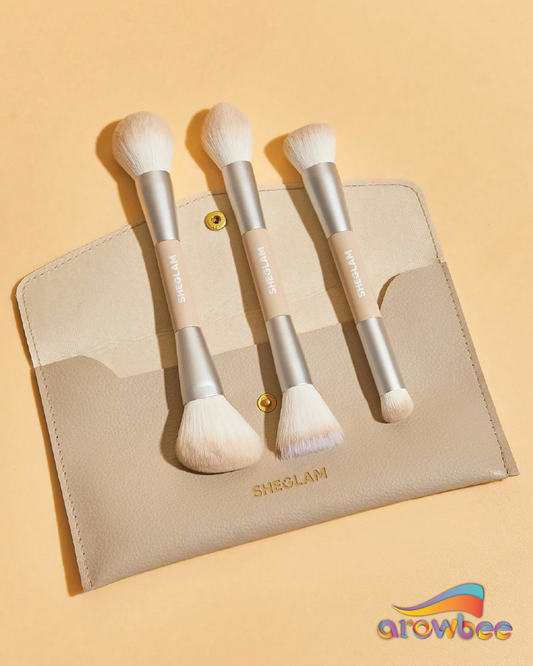 SHEGLAM Glam 101 Face Essentials Brush Set With Bag