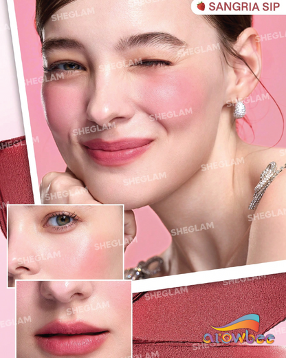 SHEGLAM Strawberry Whirl Cheek & Lip Cream Stack