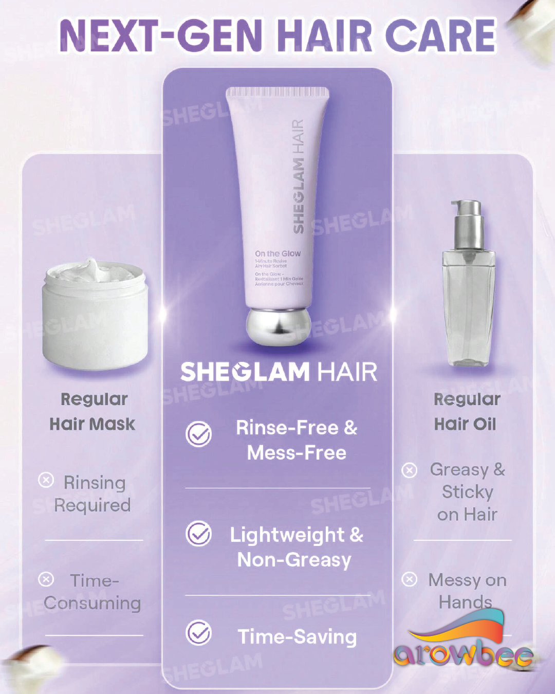 SHEGLAM HAIR On The Glow 1-Minute Airy Hair Sorbet