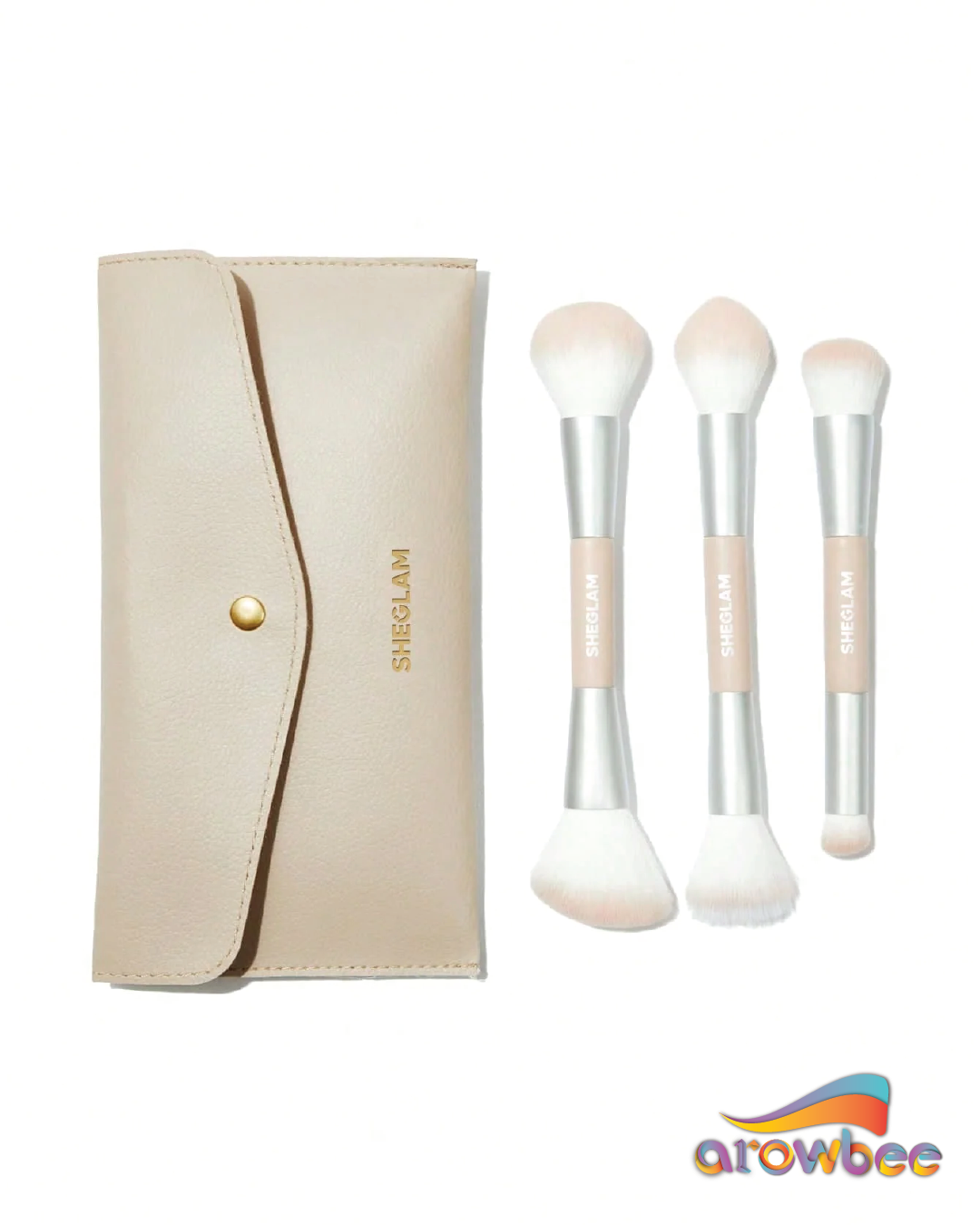 SHEGLAM Glam 101 Face Essentials Brush Set With Bag