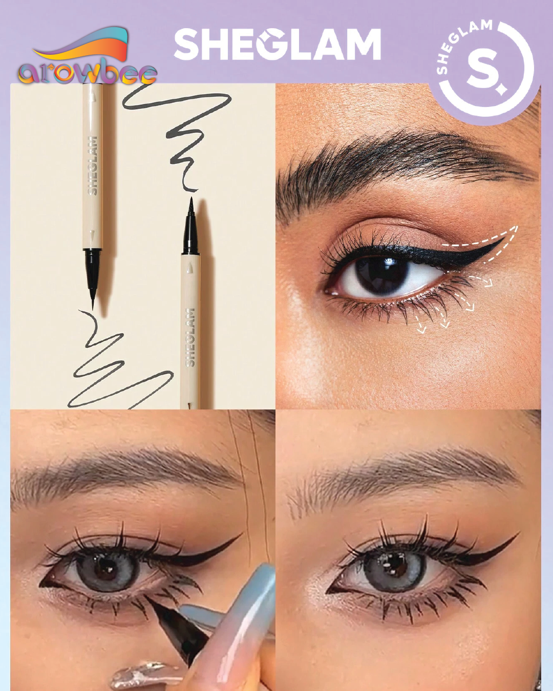 SHEGLAM Multi-Tasker Line & Detail Eyeliner Pen-Black