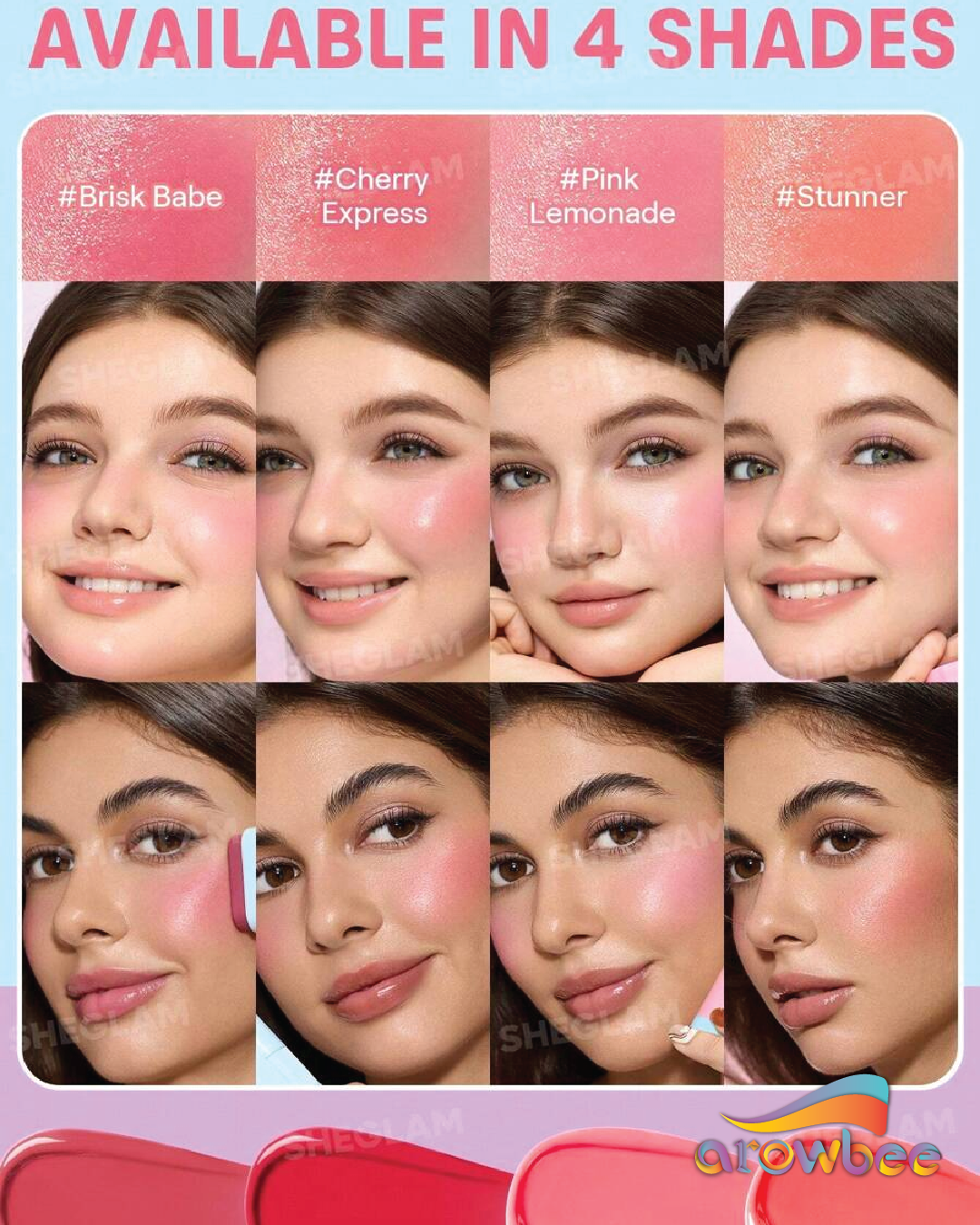 SHEGLAM Glass Glow Blush Stick