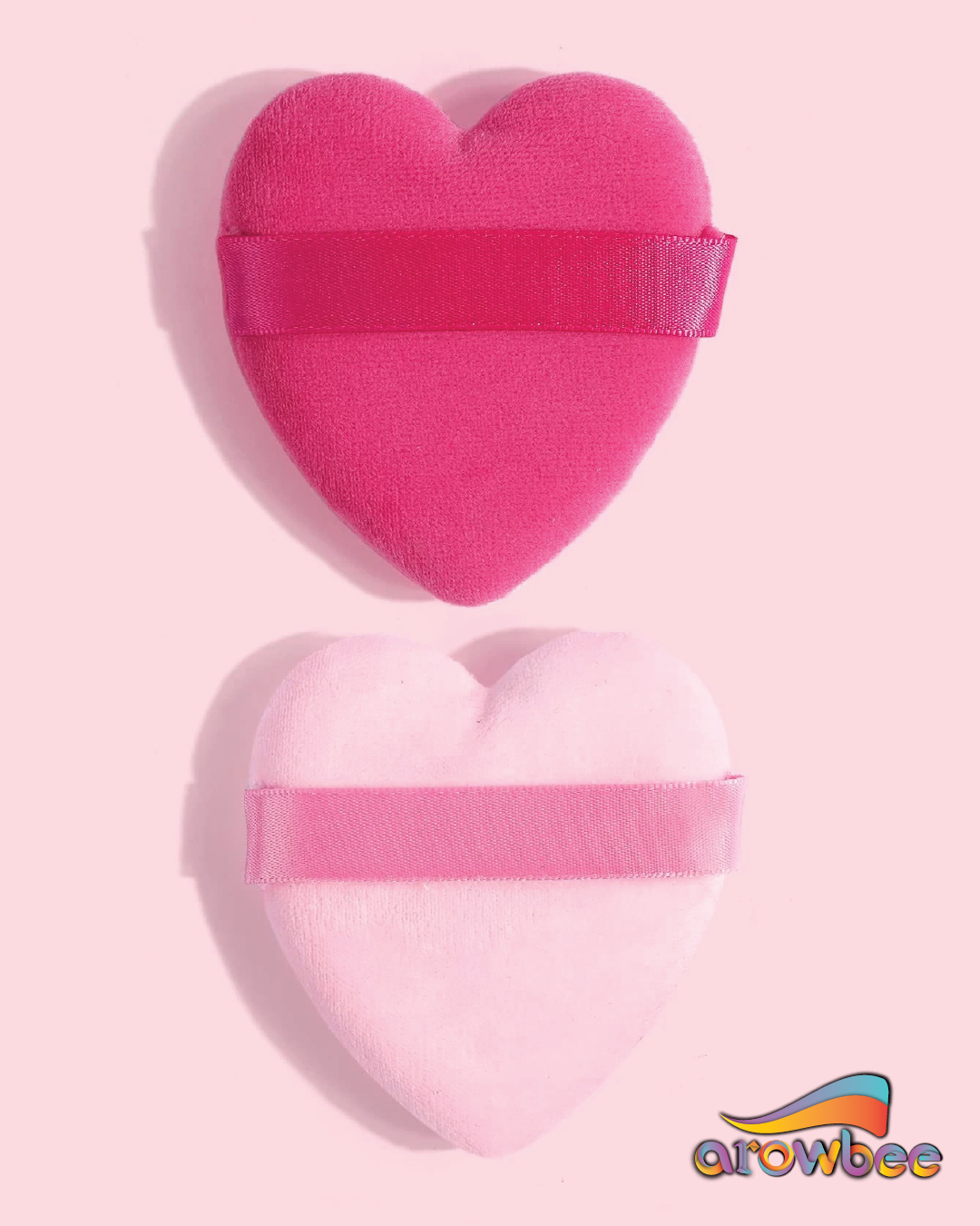 2pcs Heart Shaped Makeup Puff