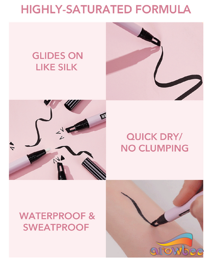 SHEGLAM Do It All 2-In-1 Eyeliner  Waterproof Matte