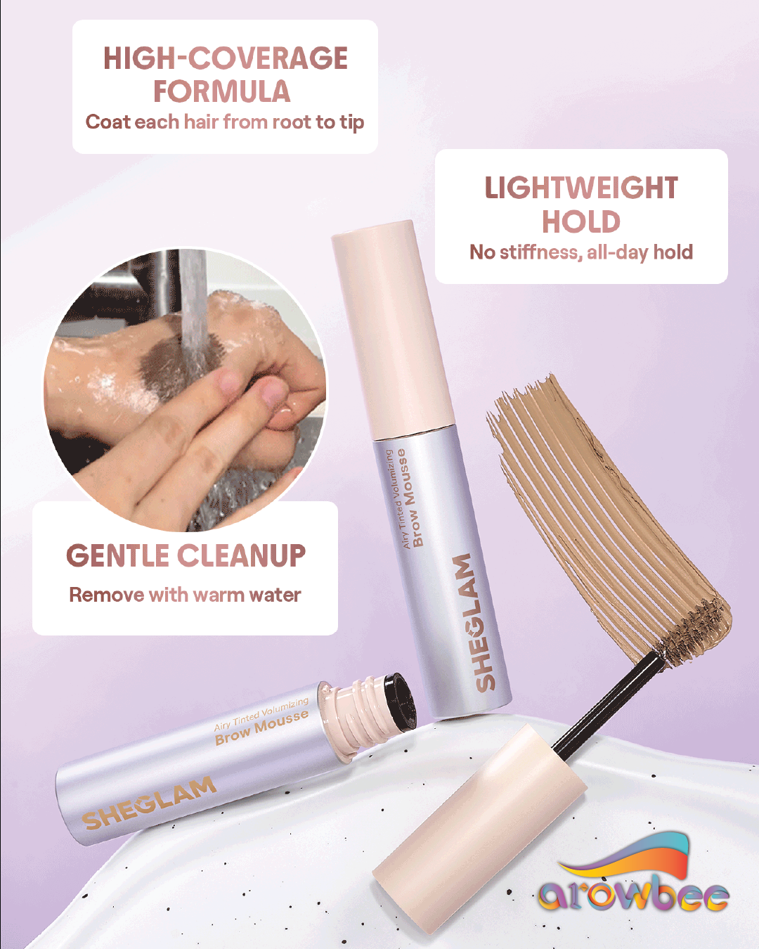 SHEGLAM Airy Tinted Volumizing Brow Mousse