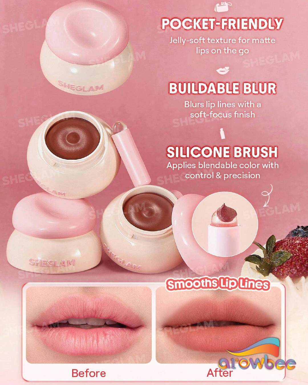 SHEGLAM Bounce Putty Pocket Lip Pot