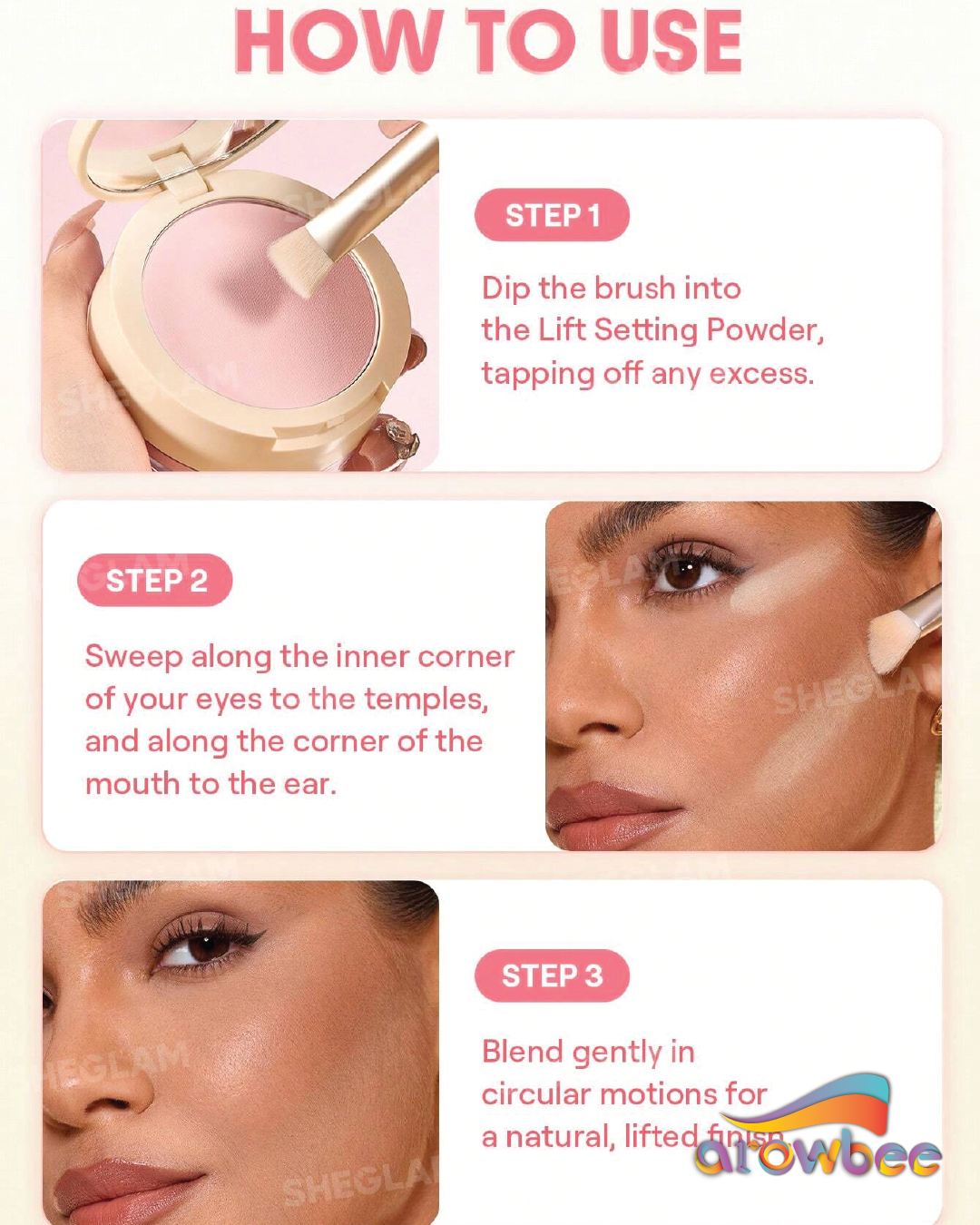 SHEGLAM Sharp Moves Triangle Brush