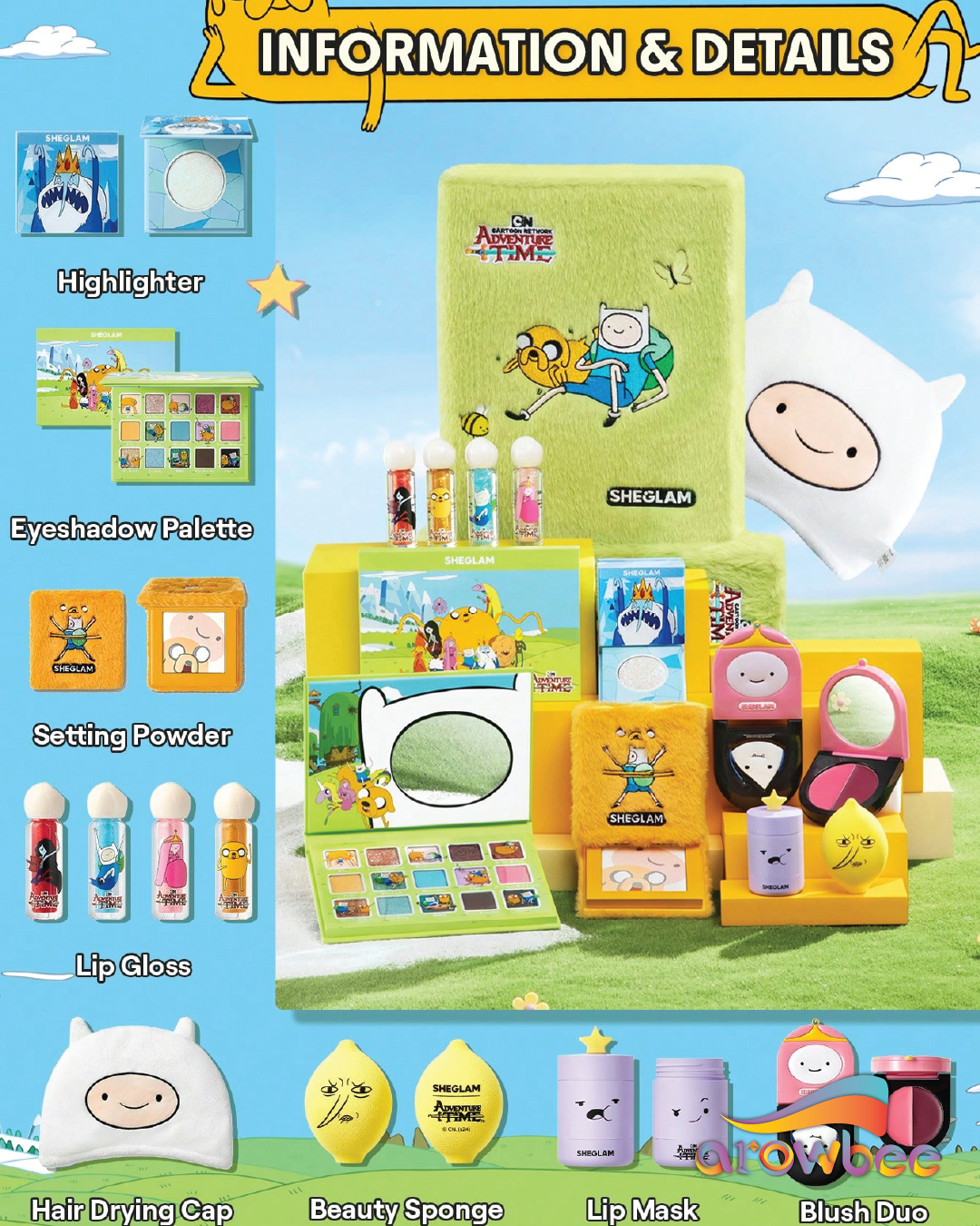 Adventure Time | SHEGLAM Full Collection Set