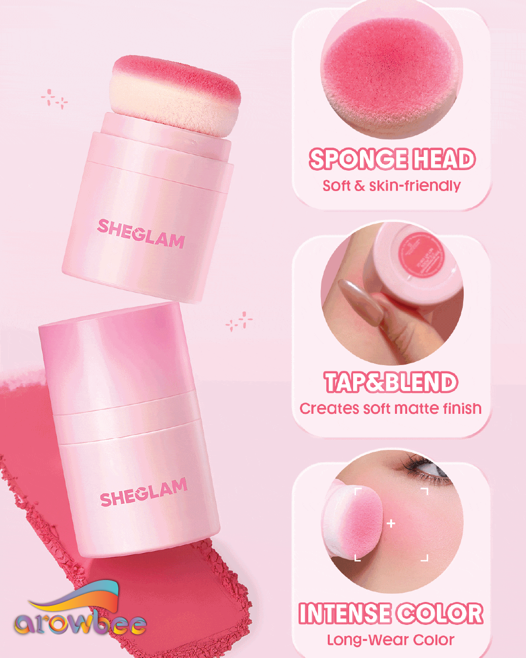 SHEGLAM Blush Bomb Soft Focus Blush Powder
