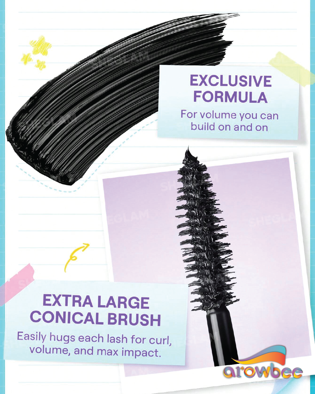 SHEGLAM Lashlighter Mega Boost Mascara