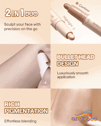 SHEGLAM 2-In-1 Contour & Highlight Stick