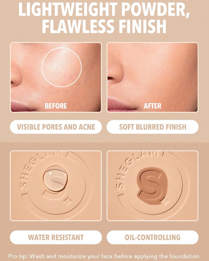 SHEGLAM Skin-Focus High Coverage Powder Foundation