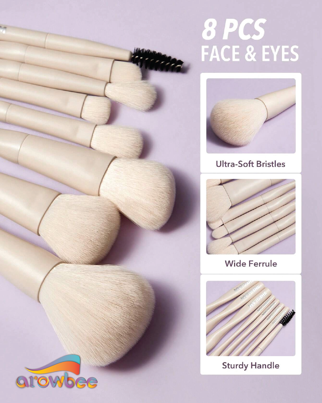 SHEGLAM Pro Core Brush Kit 8 Pcs
