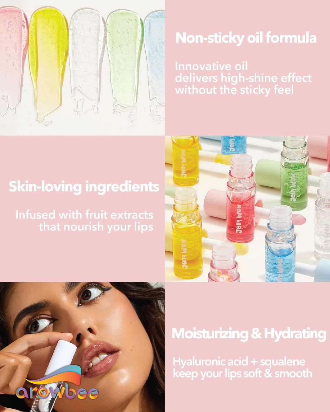 SHEGLAM Jelly Wow Hydrating Lip Oil