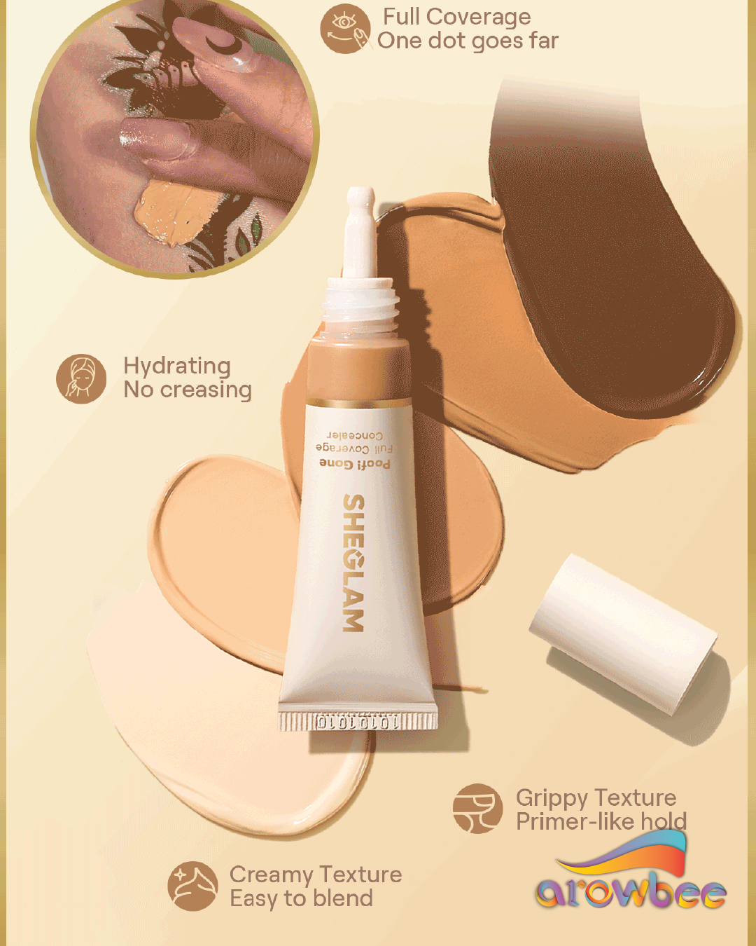 SHEGLAM Poof! Gone Full Coverage Concealer