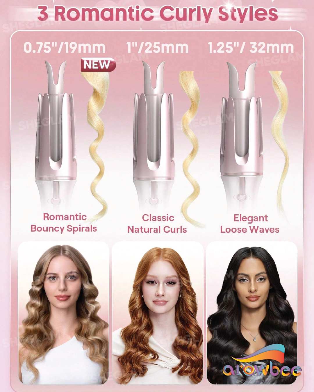 SHEGLAM HAIR Cupid's Charm One-Touch Instant Curler