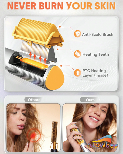 SHEGLAM HAIR Sleek Chic 3D Thermal Straightening Brush