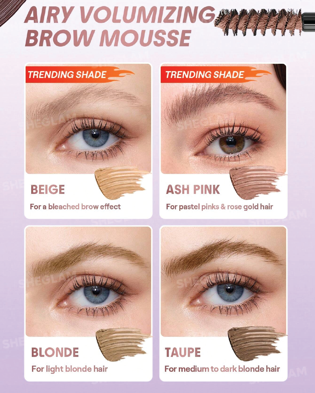 SHEGLAM Airy Tinted Volumizing Brow Mousse