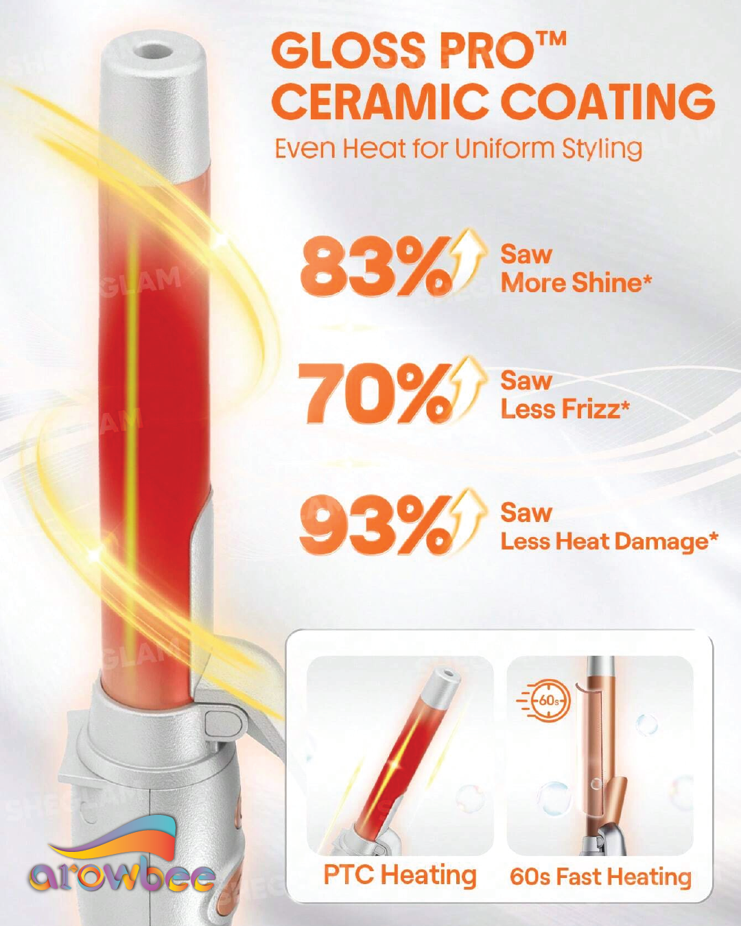 SHEGLAM HAIR Rotating Curling Iron