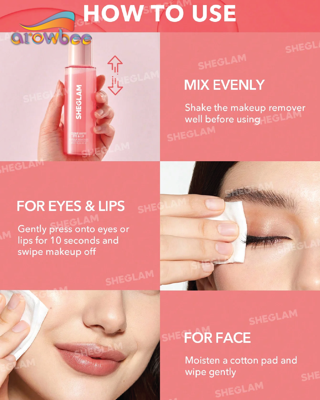 SHEGLAM Clear Away Eye & Lip Makeup Remover