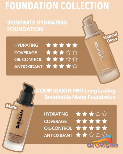 SHEGLAM Complexion Pro Long Lasting Breathable Matte Foundation