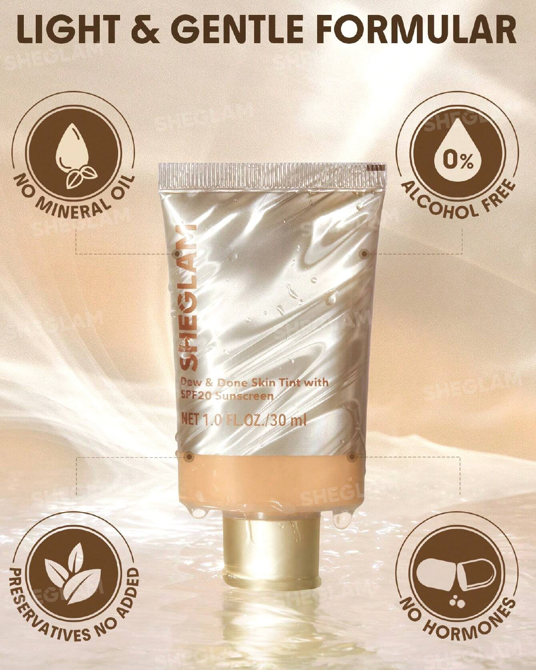 SHEGLAM Dew & Done Skin Tint With Spf20