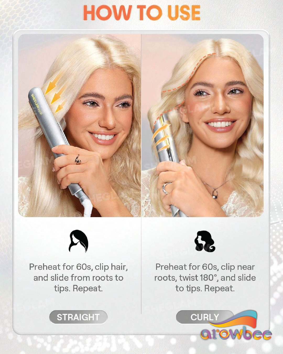 SHEGLAM HAIR Sleek Chic Insta-Heat Straight Styler