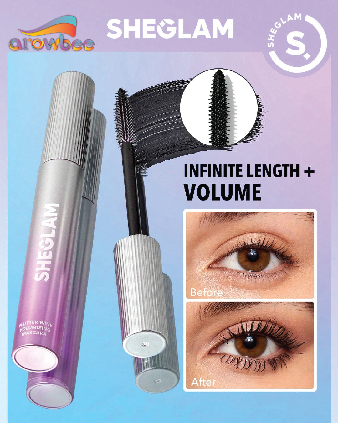 SHEGLAM Flutter Wink Volumizing Mascara