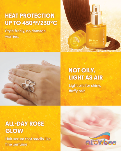 SHEGLAM HAIR 24K Glow High Shine Styling Serum