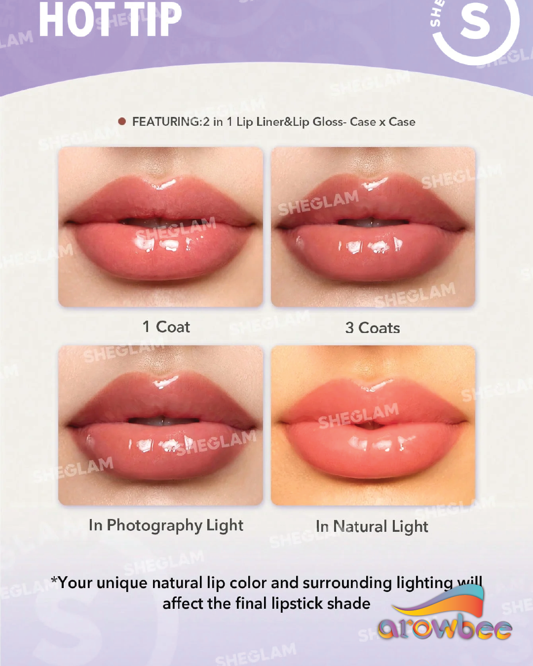 SHEGLAM Lip Rules Liner & Gloss Pen