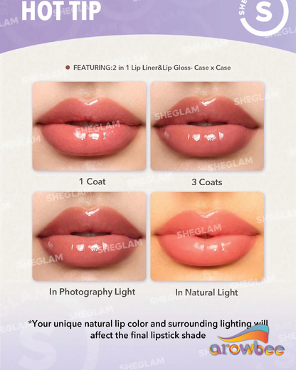 SHEGLAM Lip Rules Liner & Gloss Pen