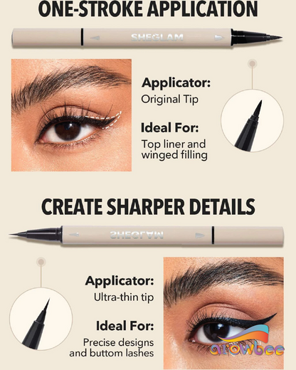 SHEGLAM Multi-Tasker Line & Detail Eyeliner Pen-Black