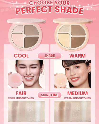 SHEGLAM Hypersculpt Highlight & Contour Palette