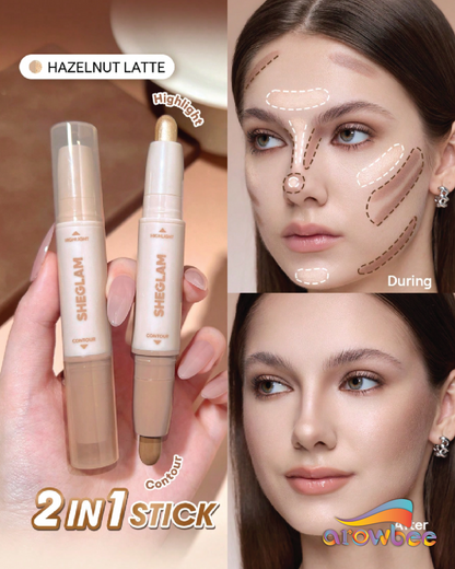 SHEGLAM 2-In-1 Contour & Highlight Stick
