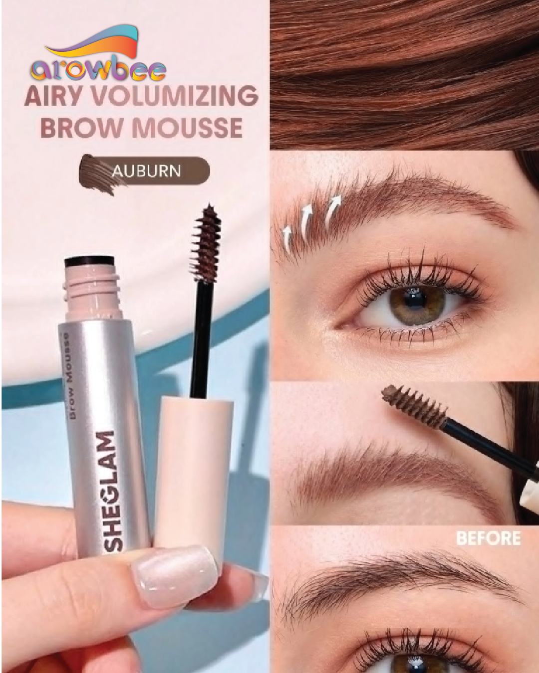 SHEGLAM Airy Tinted Volumizing Brow Mousse