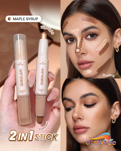 SHEGLAM 2-In-1 Contour & Highlight Stick