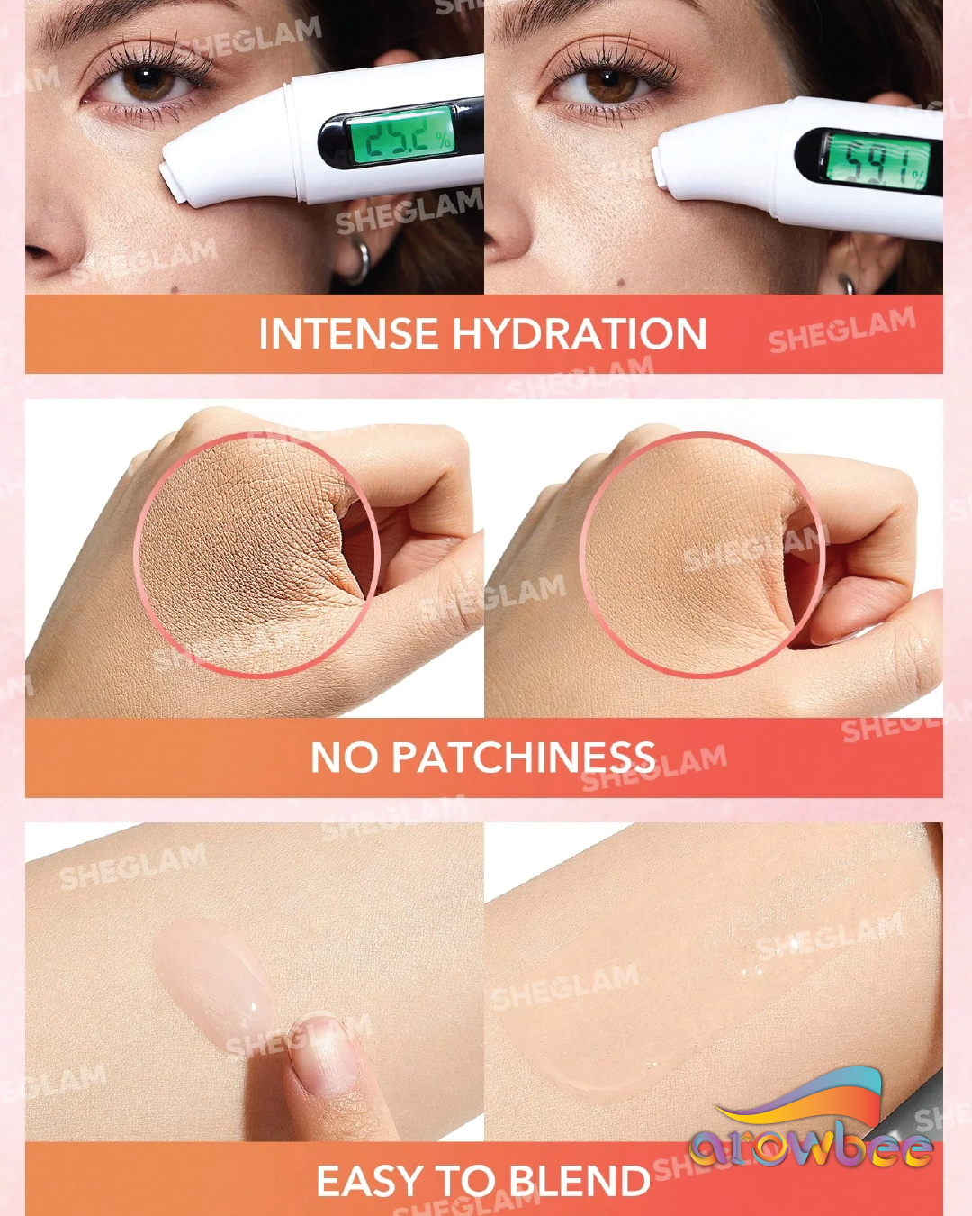 SHEGLAM Melon Melt Niacinamide Serum Primer